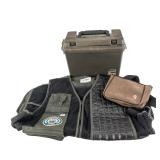 L. L. Bean Shooting Vest, Trap pouch & Ammo Can.