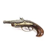'Queen Anne' .36 Flintlock Muff Pistol NSN (A)
