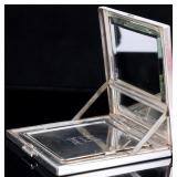 DUNHILL STERLING SILVER LADIES COMPACT WITH MIRROR