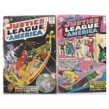 EARLY JUSTICE LEAGUE COMICS SILVER AGE LOT OF TWO