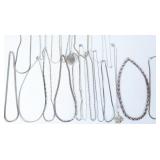 STERLING SILVER LADIES NECKLACE CHAINS AEI (19)