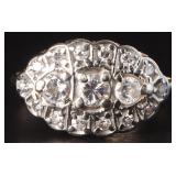 ANTIQUE ART DECO 14K GOLD LADIES DIAMOND RING