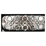 14K TWO TONE GOLD NATURAL DIAMOND LADIES RING