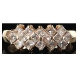 1.6 CTW DIAMONDS 14K YELLOW GOLD LADIES RING
