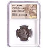 C.440-404BC AR TETRADRACHM ATTICA, ATHENS NGC VF