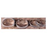 STERLING SILVER CUFF & BANGLE BRACELET LOT