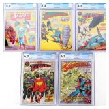 SUPERMAN & ACTION COMICS CGC GRADED 6.0 - 8.0 (5)