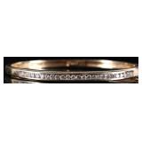 14K YELLOW GOLD LADIES BRACELET W/ 25 DIAMONDS