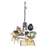 EXOTICA FOREIGN SOUVENIRS STATUES COINS POTS (13)