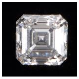 3.90CT VVS-2 SQUARE EMERALD CUT LAB DIAMOND W/ IGI