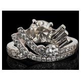 1.8 CTW DIAMONDS 44 TOTAL PLATINUM LADIES RING