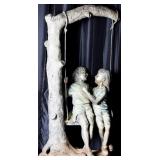 HEAVY 'THE SWING' SIGNED BAZZIAO 64' BRONZE STATUE