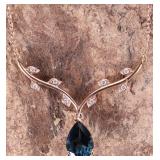 DAINTY 14K ROSE GOLD LOVELY FLORAL LADIES NECKLACE