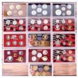 2005-2013 UNITED STATES MINT SILVER PROOF SET -(5)