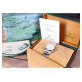 ROLEX OYSTER PERPETUAL DATE MENS WRISTWATCH W/ BOX