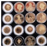 PROOF REPLICAS OF LEGENDARY U.S. COINAGE - (16)