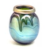 Mark Peiser Small Art Glass Vase