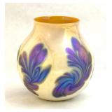 Early Lotton Pulled Feather Vase