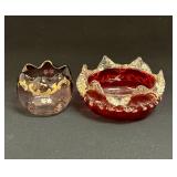 2 Victorian Rose Bowls