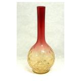 Amberina bulbous bottle