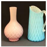 Two MOP DQ Glass Items