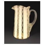 Opalescent Diamond Optic Pitcher