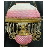 Important Hobnail chandelier