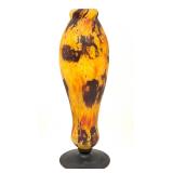 Schneider Mottled Glass Vase