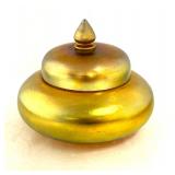 Steuben Gold Aurene Box