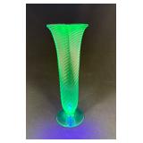 Steuben Blue Uranium Vase