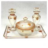 Fenton Persian Pearl Bath Set