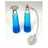 Two DeVilbiss Cut Glass Perfumes
