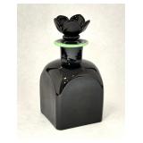 Steuben Black Bath Bottle