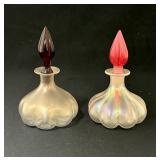 2 Steuben Verre-de-Soie Perfumes