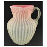 Pink Opalescent Water Pitcher
