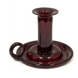 Blenko Selenium Red Candlestick