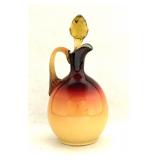 Wheeling Coral Peach Blow Cruet
