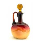 Wheeling Coral Peach Blow Cruet