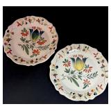 Pair Malicorne Botanical Plates