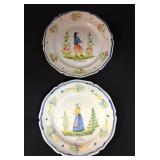 2 HB Quimper Plates