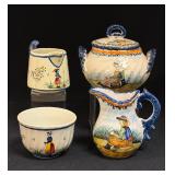4 HenRiot Quimper Items