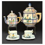 Quimper Faience Tea Set