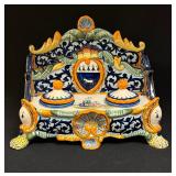 HenRiot Quimper Double Inkwell
