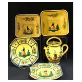 5 Quimper French Faience Items