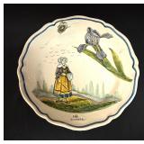 HB Quimper Botanical Plate