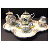 HB Quimper French Faience Tea