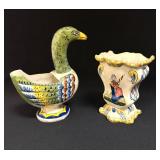 2 HB French Faience Items