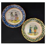 2 HB Quimper Plates