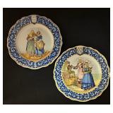 2 Porquier Beau Plates