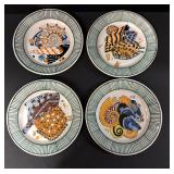 4 Mathurin Meheut La Mer Plates